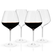 Reserve European Crystal Burgundy Glasses - S/4
